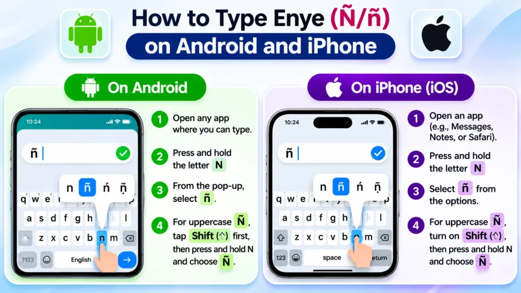 How to Type Enye on Android