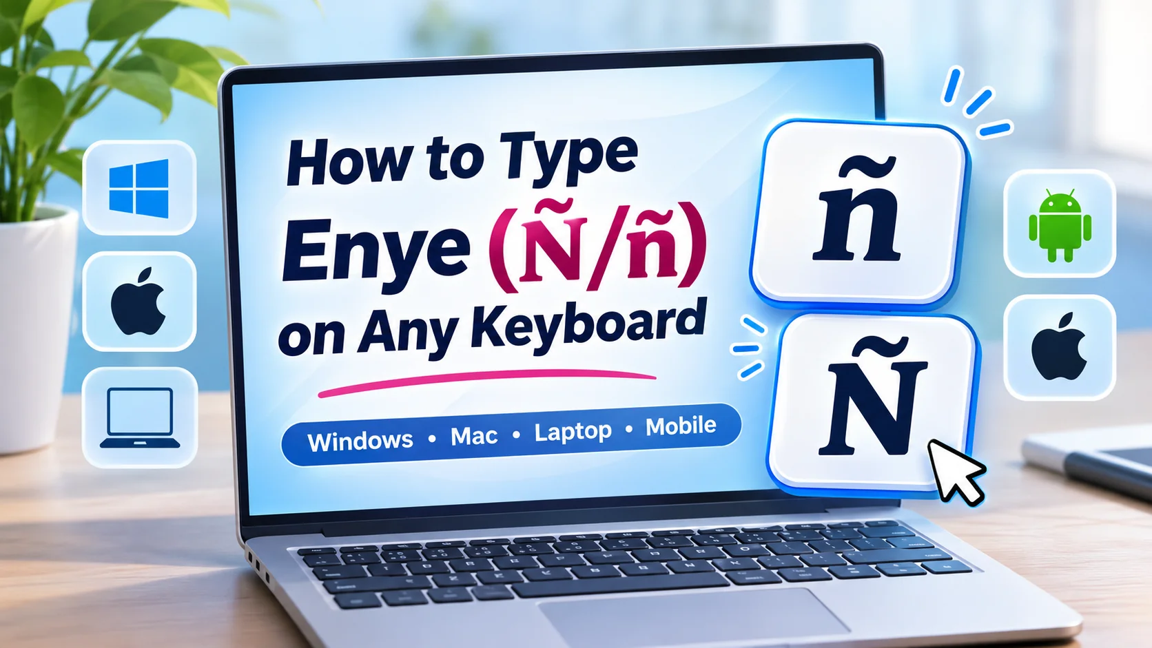 How to Type Enye (Ñ/ñ) on Keyboard: Windows, Mac, Laptop, and Mobile